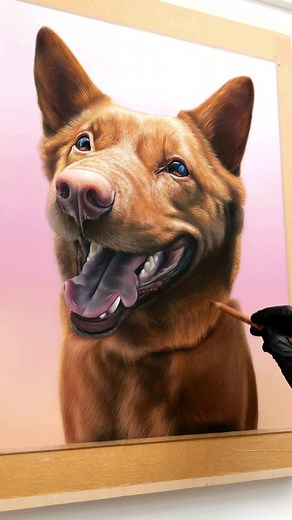 Soft Pastel Pet Portrait Drawing ASMR