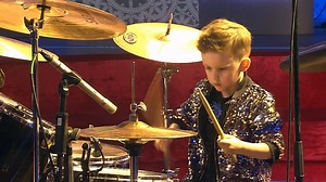 4-year old drum prodigy, Ilya Barila (or “Little Toe”, as I call him), blows an entire audience away with his performance of my performance of "Smooth Criminal"!!!! He even did the kung-fu back crashes!! 😂 | Jonathan Sugarfoot Moffett