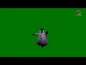 Penguin Dancing v1 Green Screen HD