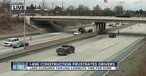 As frustration among drivers mounts, I-696 Fix construction project will continue for weeks