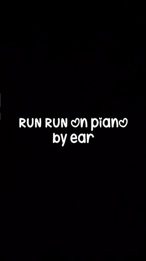 RUN RUN (fnaf 3 song) on piano - learnt by ear