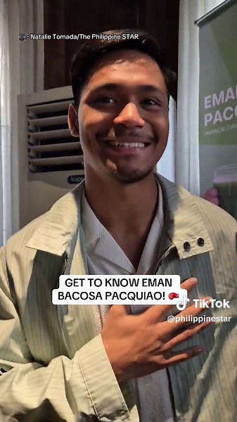 Eman Bacosa Pacquiao shares his dad boxing legend Manny Pacquiao's career advice after entering showbiz. The GMA Sparkle Artist is grateful for the non-boxing projects, including a new endorsement deal with a health and wellness company, since he came into the spotlight last year. Eman's camp has requested the press not to ask the rising boxer about his love life, although Eman earlier said he's now more focused on his career. | via Natalie Tomada #philippinestar #entertainmentnewsph #emanbacosa