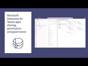 Microsoft Dataverse for Teams apps sharing, permissions and governance