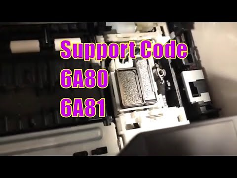 Canon Support Code 6A80 6A81 6000 1313 + Knocking Sound: fix waste ink assembly lever reset PIXMA