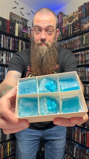 Matthew Zimmer on Instagram: "Sour Blue Raspberry Box from @silky.gem and I could eat this whole box in one sitting. . Use code Matt10 at checkout for 10% off your entire order! . #candy #silkygem #crystalcandy #asmreating #mukbang"