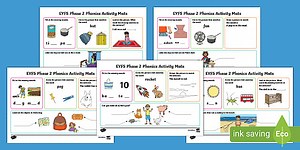 EYFS Phase 2 Phonics Activity Mats