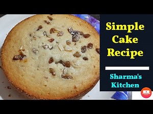 Simple Cake Recipe |Dry Fruit Cake |Sharma's Kitchen