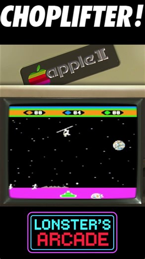 Can I Beat Choplifter! Without Losing Once? #appleii #arcade #speedrun
