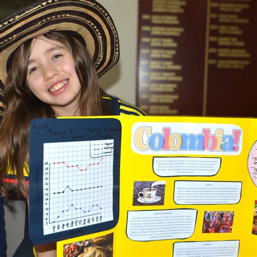 The Year 5 Country Expo at Berwick Campus last week was a fantastic celebration of learning and exploring different cultures! Each student picked a country to dive into - looking at things like population, geography, religion and customs, and then compared it all to life here in Australia. They showed off their research on colourful posters to the Year 4s, plus the Year 7, 8 and 9 Humanities classes. Keeping with the theme, lots of students came dressed in traditional outfits from their chosen c