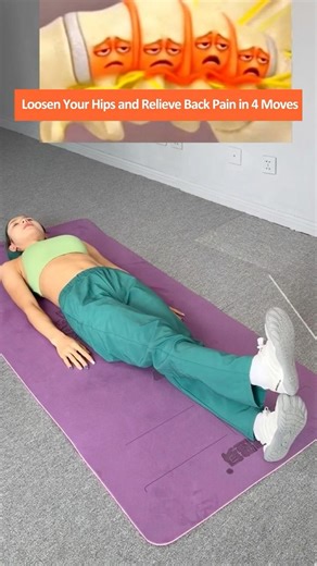 4 Moves to Relieve Lower Back Pain from Sitting or Standing, Improve Hip Mobility,Spine Flexibility