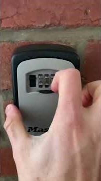 How to open lock box