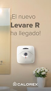 Nuevo Levare R: Caletador de agua eléctrico; agua caliente sin complicaciones y sin ocupar espacio. Ideal para instalar dentro de tu hogar. #Calorex #CalentadoresDeAgua #LevareR #AguaCalienteParaTodosSiempre * En climas cálidos ( temperatura del agua de entrada de 25°C. Consulte manual) | Calorex