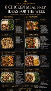 8 High-Protein Chicken Meal Prep Ideas for the Week