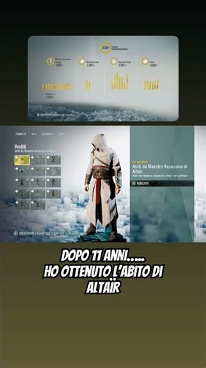 DOPO 11 ANNI….. HO OTTENUTO L’ABITO DI ALTAÏR | Assassin’s Creed Unity