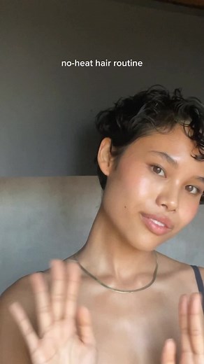 Easy Wavy/Curly Pixie Hair Routine Without Heat