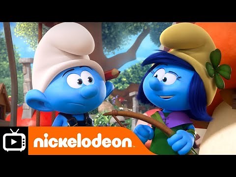 The Smurfs | Storm & Handy Try Working Together | Nickelodeon UK