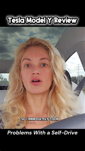 Tesla Model Y Review: Problems with the Self-Drive 😲 #tesla #car #review #selfdrive #cars #carreview