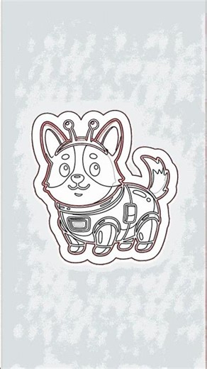Easy Astronaut Corgi Drawing for Beginners! with Chillify