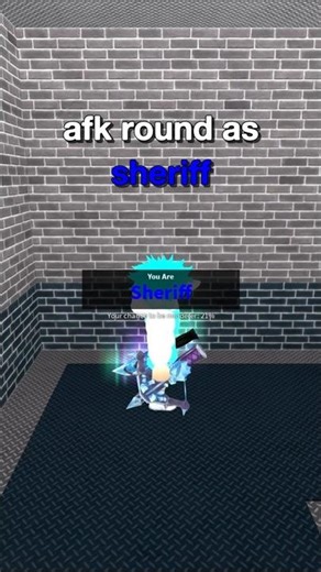 Pretending to be AFK as Sheriff 😭 💔 || #roblox #mm2 #murdermystery2 #robloxedit #robloxmm2