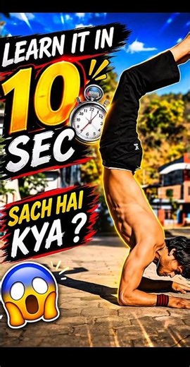 learn tiger bend handstand 💀😤 in 10 sec⏰️? #shorts #calisthenics #hspu #trending #viral #shortsfeed