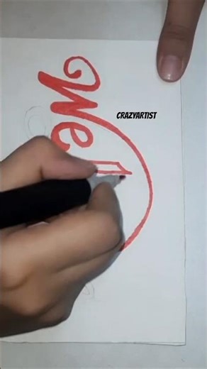 Amazing Welcome Calligraphy Art.Simple drawing for beginners.#crazyartist #art #calligraphy #drawing