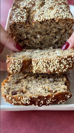 Banana Date Tahini Bread (No Sugar, No Butter!)