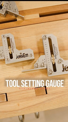 2.3K views · 32 reactions | This is how to setup your tools in seconds, literally! This height and depth gauge uses an easily adjustable wheel to set your height or depth, is constructed to be usable standing up and on it's side, plus the gear teeth guarantee the perfect measurement any time you use it. You can get them in Imperial or Metric. jessem.com #woodworking #woodwork #tool #tools #diy | JessEm Tool Company | Facebook
