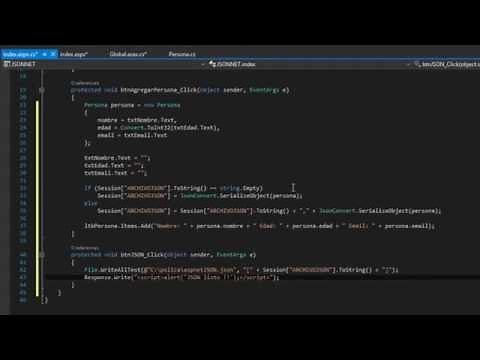 Como crear un JSON con ASP.NET C#