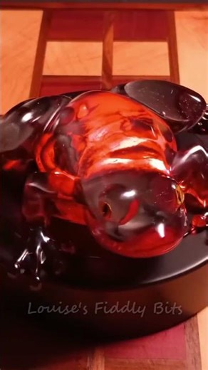 Unique resin frogs.