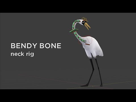 Blender Intermediate Rigging - Bendy Bone Neck Rig