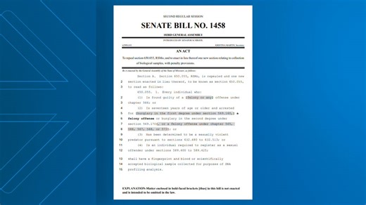 Missouri legislation aims to expand DNA collection