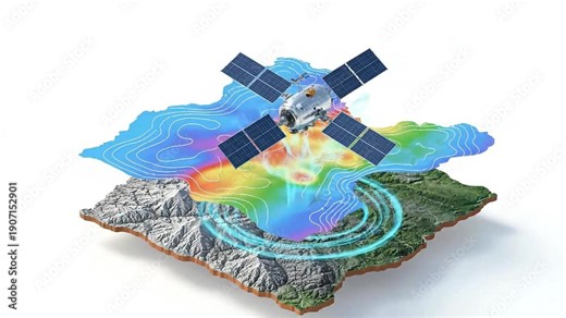 Cutting-edge satellite systems conducting comprehensive earth observation, remote sensing, and real-time geospatial data analysis for accurate mapping