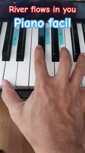 River flows in you #piano #pianofacil #riverflowsinyou#tutorial #shorts