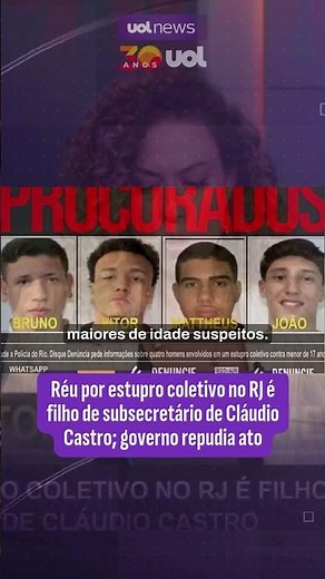 Estupro coletivo em Copacabana: Filho de subsecretário de Cláudio Castro é réu pelo caso no RJ