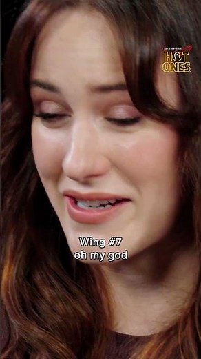 Rachel Brosnahan's reaction to every wing on #hotones 🔥