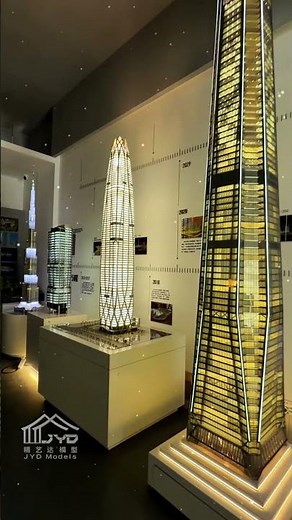 Five world-class landmark architectural models are displayed centrally. #scalemodel #architecture