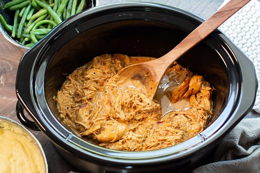 Creamy, Tangy and Sweet. You will Love this Slow Cooker Honey Mustard Chicken.