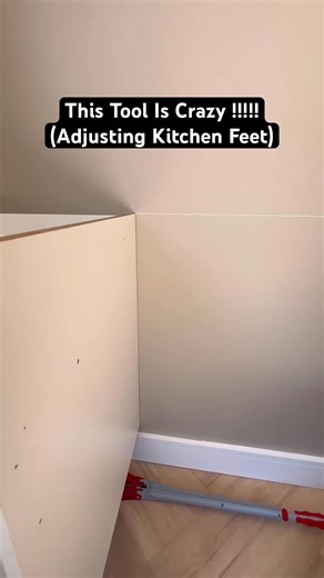 How To Adjust Kitchen Feet#hacks #diy #kitchen | Home Improvements