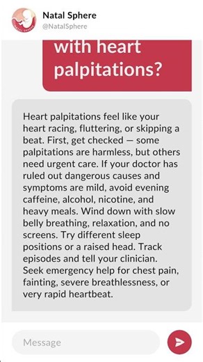 How do I sleep with heart palpitations?