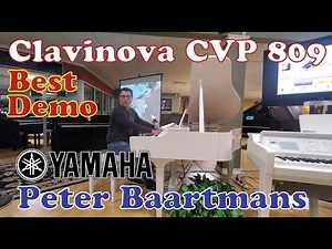 Yamaha Clavinova CVP-809 Best Digital Piano Demo by Pianist Peter Baartmans in Clearwater Florida US