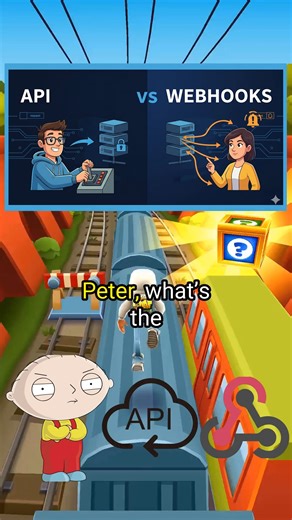 TechEdgyPeter on Instagram: ""API vs WEBHOOK" . . . #stewiegriffin #petergriffin #brainrot #coding #webdev #explore #instagram #blockchain"