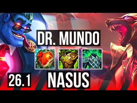 DR. MUNDO vs NASUS (TOP) | 51K damage | KR Challenger | 26.1