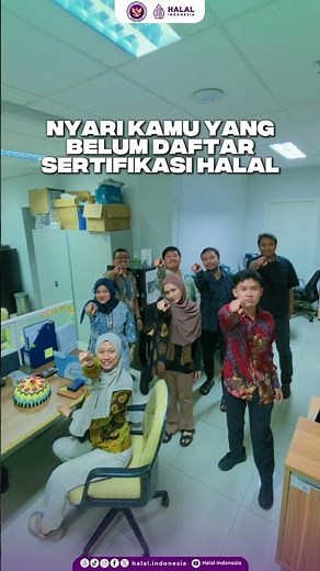 Cuma mau ingetin buat kamu pelaku usaha yang belum bersertifikat halal segera daftarkan sekarang