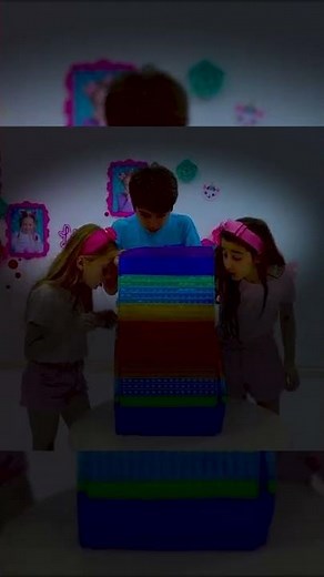 Nastya and her friends play Pop IT!