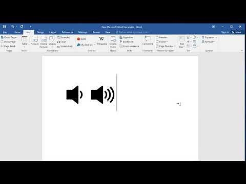 How to type Speaker with sound wave symbol in Word