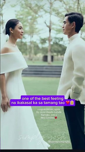 VIRAL NGAYON ANG KASAL NI CLAUDIA & BASTI LORENZO #claudiabarretto #wedding