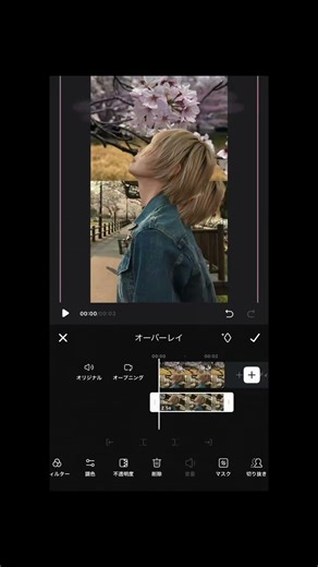 お花見に行ったときの写真をコラージュしてみた🌸 使ったのは「Wink」だけで、動画と写真を重ねたりスタンプやテキスト入れるだけで一気におしゃれになるの！ Instagramのストーリー加工にも...