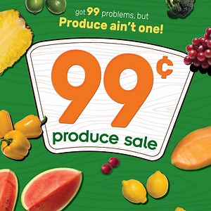 Got 99 problems, but Produce ain't one with our 99 cent produce sale! Check out our weekly ad for more great savings https://coupons.randalls.com/weeklyad | Randalls