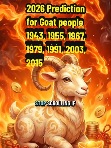 2026 Prediction for Goat people 1943, 1955, 1967, 1979, 1991, 2003, 2015 ✅ Follow & Comment your birthdate and time for a FREE reading #astrology #chineseastrology #metaphysics #astrologyreadings #chinesezodiac