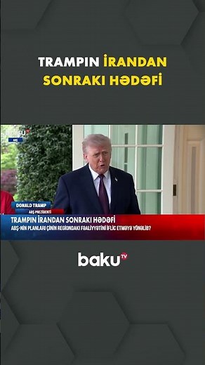 Trampdan bu ölkəyə açıq mesaj - Baku TV